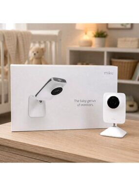Miku Smart Baby Monitor w Breathing Motion Sleep Tracking Sensor Great Condition